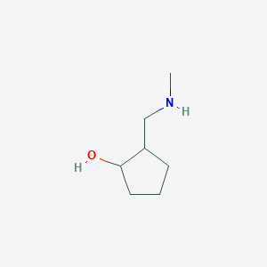 molecular formula C7H15NO B3239900 2-[(Methylamino)methyl]cyclopentan-1-ol CAS No. 1423033-26-4