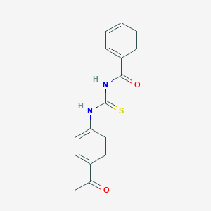 molecular formula C16H14N2O2S B323993 N-[(4-acetylphenyl)carbamothioyl]benzamide 