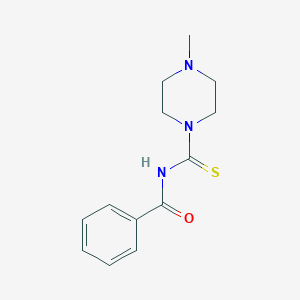 molecular formula C13H17N3OS B323994 N~1~-[(4-methylpiperazino)carbothioyl]benzamide 