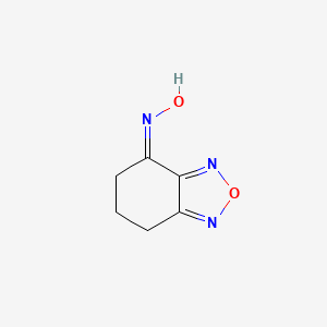 molecular formula C6H7N3O2 B3239941 6,7-dihydro-5H-2,1,3-benzoxadiazol-4-one oxime CAS No. 142328-15-2