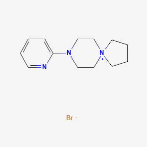molecular formula C13H20BrN3 B3239950 8-(2-Pyridyl)-8-aza-5-azoniaspiro[4,5]decane bromide CAS No. 142348-17-2