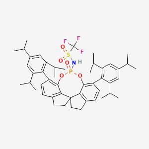 1,1,1-trifluoro-N-[12-oxo-1,10-bis[2,4,6-tri(propan-2-yl)phenyl]-4,5,6,7-tetrahydroiindeno[7,1-de:1',7'-fg][1,3,2]dioxaphosphocin-12-yl]methanesulfonamide