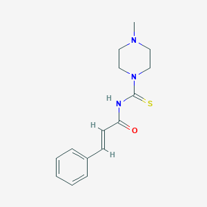 molecular formula C15H19N3OS B324000 N-[(4-methyl-1-piperazinyl)carbothioyl]-3-phenylacrylamide 