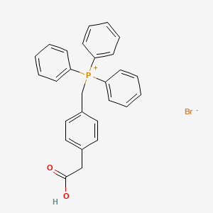 molecular formula C27H24BrO2P B3240007 {[4-(Carboxymethyl)phenyl]methyl}triphenylphosphanium bromide CAS No. 142620-97-1