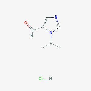 molecular formula C7H11ClN2O B3240033 1-isopropyl-1H-imidazole-5-carbaldehyde hydrochloride CAS No. 1426688-38-1