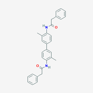 molecular formula C30H28N2O2 B324004 N-{3,3'-dimethyl-4'-[(phenylacetyl)amino][1,1'-biphenyl]-4-yl}-2-phenylacetamide 