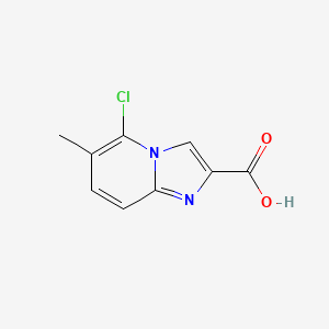 molecular formula C9H7ClN2O2 B3240073 Imidazo[1,2-a]pyridine-2-carboxylic acid, 5-chloro-6-methyl- CAS No. 1427363-88-9
