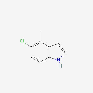 molecular formula C9H8ClN B3240086 5-chloro-4-methyl-1H-indole CAS No. 1427377-00-1