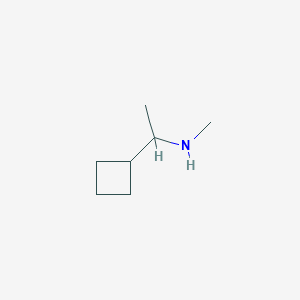 molecular formula C7H15N B3240092 (1-Cyclobutylethyl)(methyl)amine CAS No. 1427379-17-6