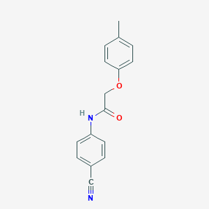 molecular formula C16H14N2O2 B324011 N-(4-cyanophenyl)-2-(4-methylphenoxy)acetamide 