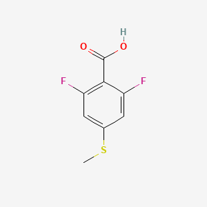 molecular formula C8H6F2O2S B3240123 2,6-Difluoro-4-(methylthio)benzoic acid CAS No. 1428234-47-2