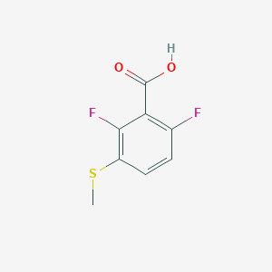 molecular formula C8H6F2O2S B3240126 2,6-Difluoro-3-(methylthio)benzoic acid CAS No. 1428234-51-8