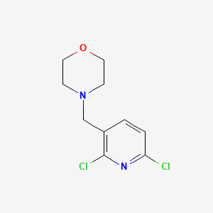 molecular formula C10H12Cl2N2O B3240137 4-[(2,6-二氯吡啶-3-基)甲基]吗啉 CAS No. 1428234-56-3