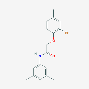 molecular formula C17H18BrNO2 B324016 2-(2-bromo-4-methylphenoxy)-N-(3,5-dimethylphenyl)acetamide 