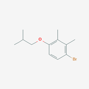molecular formula C12H17BrO B3240165 4-Bromo-2,3-dimethyl-1-(2-methylpropoxy)benzene CAS No. 1428234-68-7