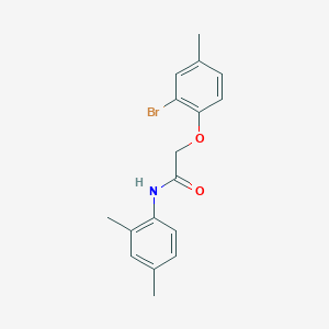 molecular formula C17H18BrNO2 B324017 2-(2-bromo-4-methylphenoxy)-N-(2,4-dimethylphenyl)acetamide 