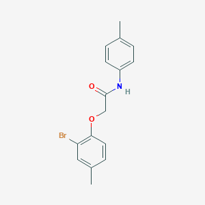 molecular formula C16H16BrNO2 B324018 2-(2-bromo-4-methylphenoxy)-N-(4-methylphenyl)acetamide 