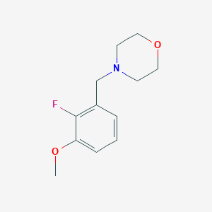 molecular formula C12H16FNO2 B3240194 4-(2-Fluoro-3-methoxybenzyl)morpholine CAS No. 1428234-80-3