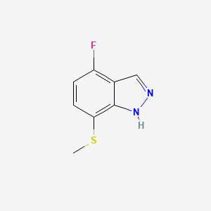 4-Fluoro-7-(methylthio)-1H-indazole