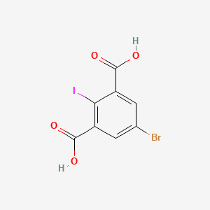molecular formula C8H4BrIO4 B3240203 5-Bromo-2-iodoisophthalic acid CAS No. 1428236-21-8