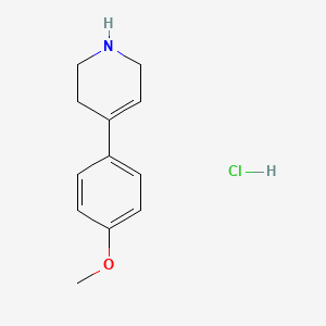 molecular formula C12H16ClNO B3240254 4-(4-Methoxyphenyl)-1,2,3,6-tetrahydropyridine hydrochloride CAS No. 143017-63-4