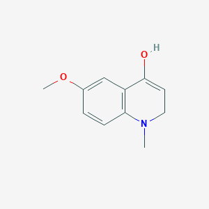 molecular formula C11H13NO2 B3240267 6-Methoxy-1-methyl-1,2-dihydroquinolin-4-ol CAS No. 143141-97-3
