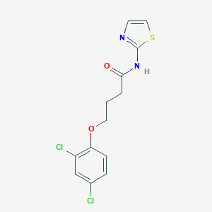 molecular formula C13H12Cl2N2O2S B324035 4-(2,4-dichlorophenoxy)-N-(1,3-thiazol-2-yl)butanamide 