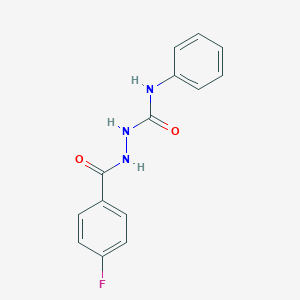 molecular formula C14H12FN3O2 B324036 2-(4-fluorobenzoyl)-N-phenylhydrazinecarboxamide 