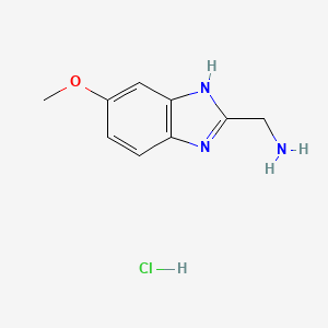 (6-Methoxy-1H-benzo[d]imidazol-2-yl)methanamine hydrochloride