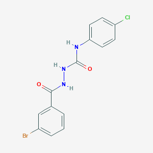 molecular formula C14H11BrClN3O2 B324037 2-(3-bromobenzoyl)-N-(4-chlorophenyl)hydrazinecarboxamide 