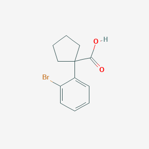 molecular formula C12H13BrO2 B3240378 1-(2-Bromophenyl)cyclopentanecarboxylic Acid CAS No. 143328-22-7