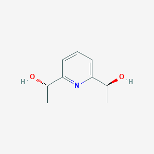 molecular formula C9H13NO2 B3240381 (1S)-1-[6-[(1S)-1-Hydroxyethyl]pyridin-2-yl]ethanol CAS No. 143329-85-5