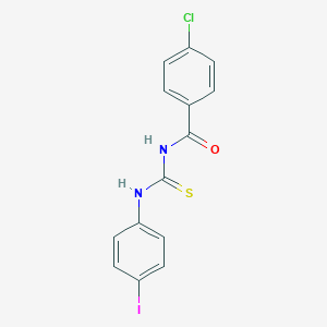 molecular formula C14H10ClIN2OS B324039 4-chloro-N-[(4-iodophenyl)carbamothioyl]benzamide 