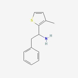 molecular formula C13H15NS B3240397 1-(3-甲硫代苯-2-基)-2-苯乙胺 CAS No. 143380-24-9