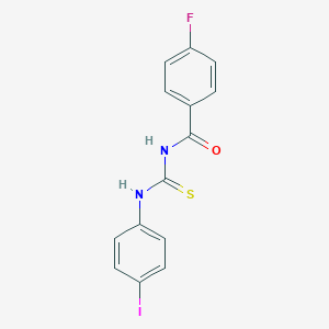 molecular formula C14H10FIN2OS B324041 4-fluoro-N-[(4-iodophenyl)carbamothioyl]benzamide 