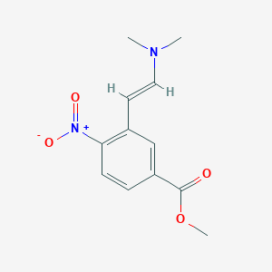 molecular formula C12H14N2O4 B3240427 methyl 3-[(E)-2-(dimethylamino)ethenyl]-4-nitrobenzoate CAS No. 143484-14-4