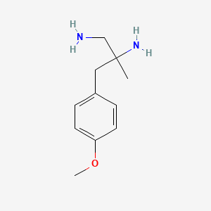 molecular formula C11H18N2O B3240447 3-(4-Methoxyphenyl)-2-methylpropane-1,2-diamine CAS No. 143504-81-8