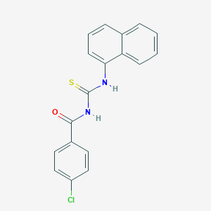 molecular formula C18H13ClN2OS B324046 4-chloro-N-(naphthalen-1-ylcarbamothioyl)benzamide 