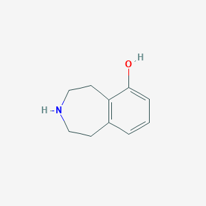 molecular formula C10H13NO B3240460 2,3,4,5-tetrahydro-1H-benzo[d]azepin-6-ol CAS No. 143620-35-3