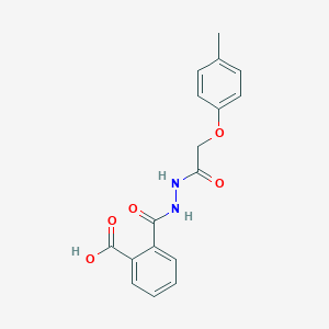 molecular formula C17H16N2O5 B324047 2-({2-[(4-Methylphenoxy)acetyl]hydrazino}carbonyl)benzoic acid CAS No. 302904-35-4