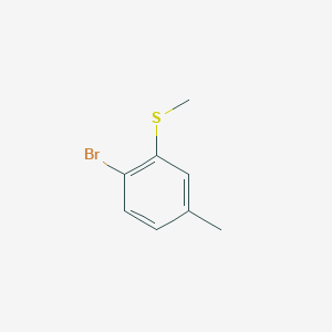 molecular formula C8H9BrS B3240498 1-Bromo-4-methyl-2-(methylthio)benzene CAS No. 143701-84-2