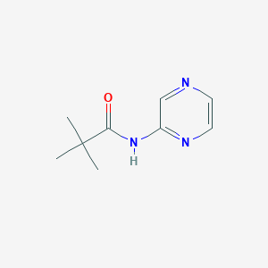 molecular formula C9H13N3O B3240512 2,2-Dimethyl-N-(pyrazin-2-yl)propanamide CAS No. 143769-07-7