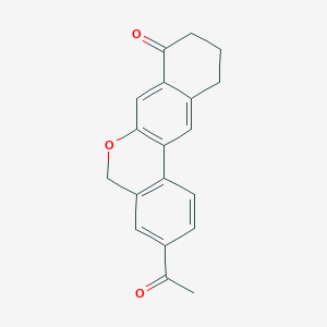 3-acetyl-10,11-dihydro-5H-dibenzo[c,g]chromen-8(9H)-one