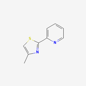 molecular formula C9H8N2S B3240548 2-(4-Methyl-1,3-thiazol-2-yl)pyridine CAS No. 14384-69-1