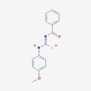 molecular formula C15H14N2O2S B324056 N'-benzoyl-N-(4-methoxyphenyl)carbamimidothioic acid 