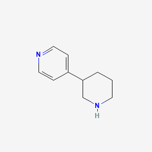 molecular formula C10H14N2 B3240560 4-(哌啶-3-基)吡啶 CAS No. 143924-50-9