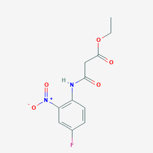 molecular formula C11H11FN2O5 B3240562 3-((4-氟-2-硝基苯基)氨基)-3-氧代丙酸乙酯 CAS No. 143948-69-0