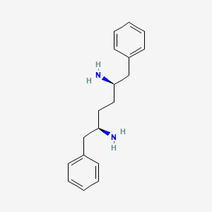 molecular formula C18H24N2 B3240594 (2R,5R)-1,6-Diphenylhexane-2,5-diamine CAS No. 144186-34-5