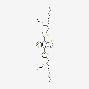 molecular formula C42H58S4 B3240617 4,8-Bis(5-(2-butyloctyl)thiophen-2-yl)benzo[1,2-b:4,5-b']dithiophene CAS No. 1443120-32-8