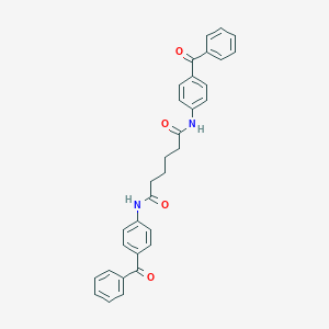 molecular formula C32H28N2O4 B324063 N,N'-bis(4-benzoylphenyl)hexanediamide 